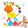 Baby Sensory Toys 0-6 3-6 Months,Infant Baby Musical Stuffed Animal Activity Soft Toys, 3+ Months Rattles Teething Toys for Babies,Tummy Time Toy Gifts for 0-3-6-12 Months Boys, Girls view 1