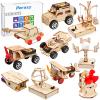 10 in 1 Science Kits for Kids Age 8-12, STEM Toys for Boys Ages 8-12, Gifts for 8 9 10 11 12 13 Year Old Boys and Girls, Wooden 3D Puzzles, Educational Projects, Crafts Building Kits view 1