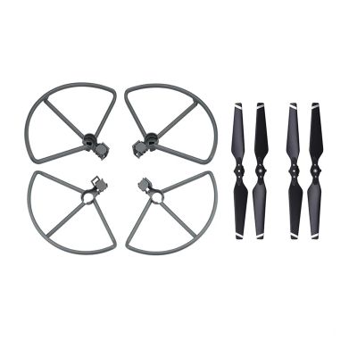 4pcs Drone Propeller Guards Landing Gear Protectors Quick Release Bumper For Mavic Pro Platinum Compatible Models(Propeller 2 in 1)
