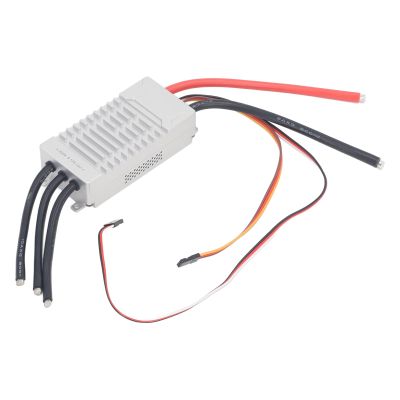 ANGGREK 200A ESC Brushless Electronic Speed Controller, Anti Interference RC Drone Brushless ESC Aluminum Alloy Powerful MCU for RC Helicopter