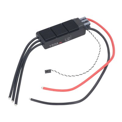 ANGGREK 150A Brushless ESC, Anti Interference Plastic Aluminum Alloy 150A RC Airplane ESC for RC Aircraft