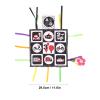 LIZEALUCKY High Contrast Black and White Book, Baby Funny Soft Cloth Book with Sound Paper Teether, Enlightenment Baby Square Towel for Boys Girls (Transportation) view 2