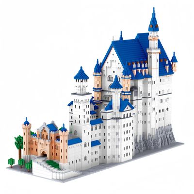 alltogetho Huge Swan Stone Castle Micro Mini Blocks 10000pcs Challenging Building Set, High-Difficulty 3D Puzzle, Ultimate Achievement, Cool Decorative Piece, Perfect Time-Killer