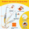 Kids Spray Mop Cleaning Set - Realistic Pretend Play Cleaning Toys for Toddlers 4+ | Functional Water Spray Mop with 2 Washable Pads & Scraper | Montessori Household Educational Gift for Boys & Girls view 3