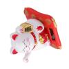 BORDSTRACT Lucky Cat, Solar Powered Cute Waving Cat, Fengshui Lucky Cat Swinging Arm, Good Luck Wealth Welcoming Cats Home Display Car Decor (White) view 2