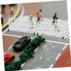 Abaodam 10pcs Mini Traffic Roadblocks Model Realistic Barricade Signs Toy for Traffic Scene Play Safe Lightweight Design for Boys and Girls Educational Role Play view 2