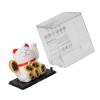 WGFOIP Solar Powered Waving Cat, Joyful Fortune Lucky Wealth Welcoming Cat for Home Cars, with Sufficient Light Place Automatically Under Home Business Blessing, Gifts (White) view 3