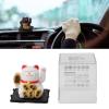 WGFOIP Solar Powered Waving Cat, Joyful Fortune Lucky Wealth Welcoming Cat for Home Cars, with Sufficient Light Place Automatically Under Home Business Blessing, Gifts (White) view 4