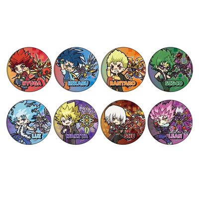 Beyblade Burst Sparking 17 Graph Art Illustration] Can Badge 8 Pack Box