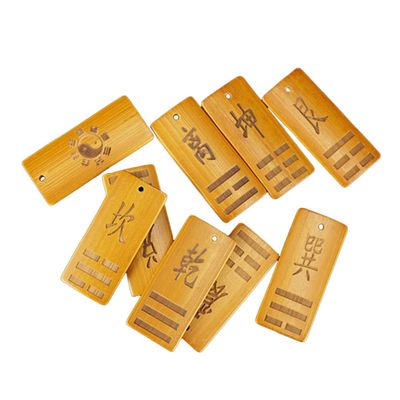 Alasum 9pcs Bagua Divination Tool Dowsing Pendulum Feng Shui Supplies Spiritual Decor Chinese Culture Ornament