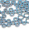 55PCS RC Bearing Kit, Steel Deep Ball Bearings Parts for 1/10 RC Crawler Car, Upgrade with Non Double Rubber Sealing, Fast Speed, Easy Install for Remote Control Car view 2