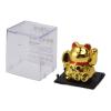WGFOIP Solar Powered Waving Cat, Joyful Fortune Lucky Wealth Welcoming Cat for Home Cars, with Sufficient Light Place Automatically Under Home Business Blessing, Gifts (Gold) view 2