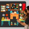 BEUNITONE 48 Pcs School Felt Story Boards Preschool Classroom Large Felt Story Pieces Set Flannel Board Stories for Preschool Activities Felt Story Board for Wall Early Learning Home Classroom Travle view 4