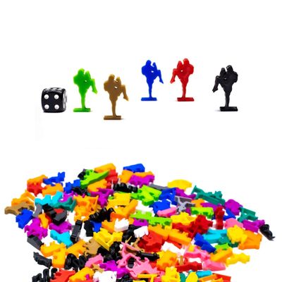 BoardGameSet 50PCS Karate Fighter Meeple | Board Game Pieces Accessories Meeples, Green