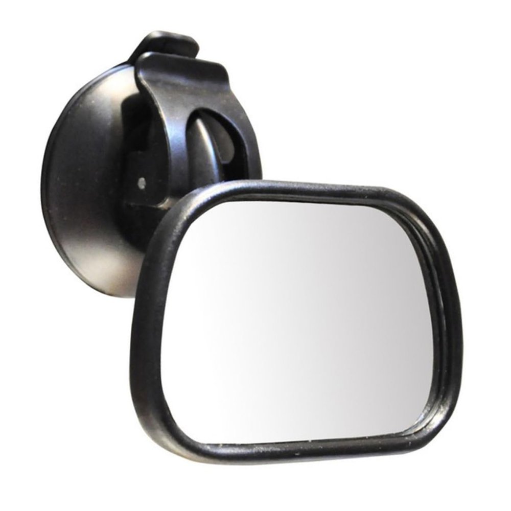 Vaguelly Mirror Shatterproof Rear View Seat Mirror with Cup for Car Joint for Wide Angle View Structure Securely Holds during Bumps