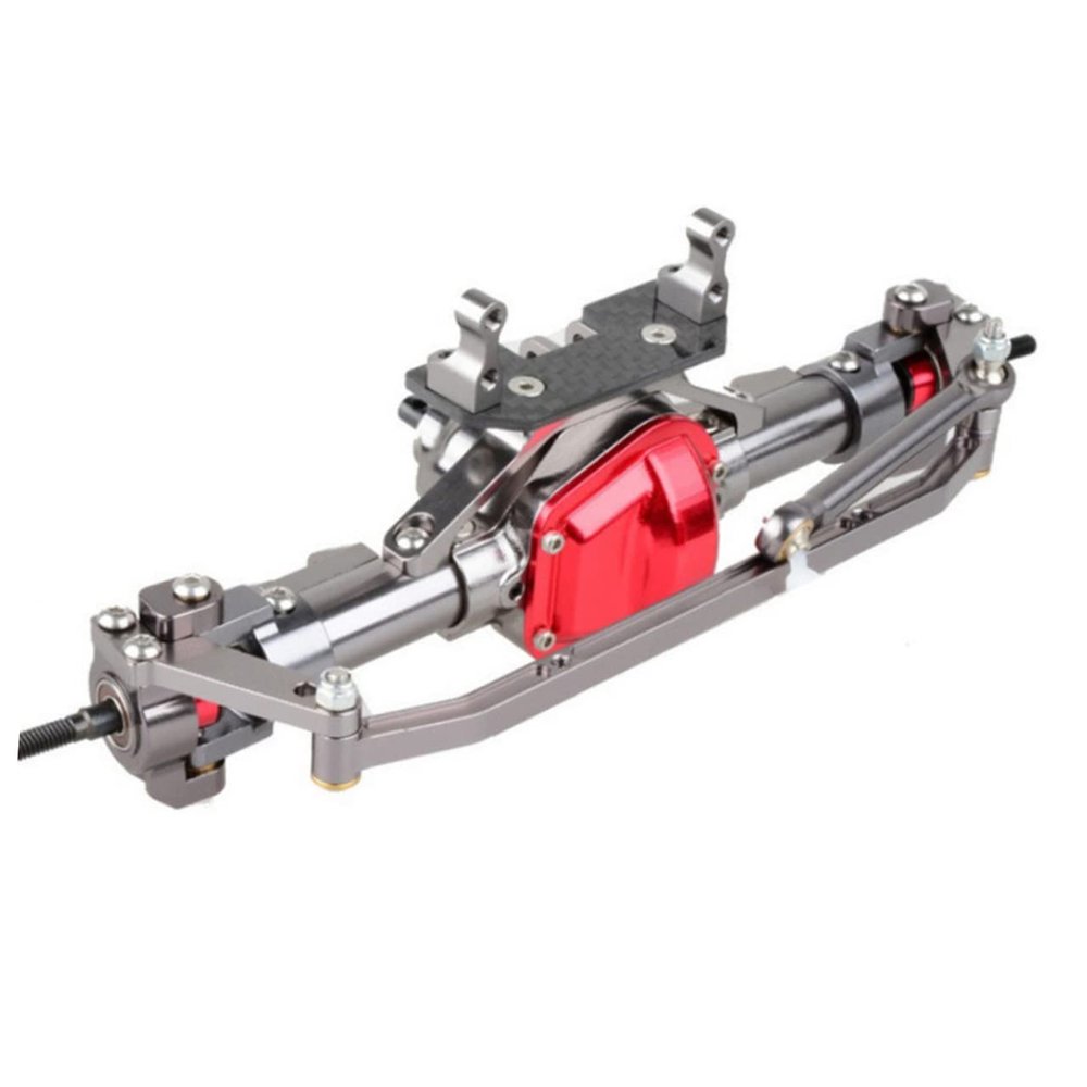 Abaodam 1pair Metal Rc Crawler Axles High Strength Design for Enhanced Performance Compatible Scale Models for Off- Red