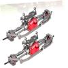 Abaodam 1pair Metal Rc Crawler Axles High Strength Design for Enhanced Performance Compatible Scale Models for Off- Red view 2