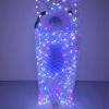 BUXINGRUN Light Up Fairy Wings Adult Women, LED Cape for Girls, Perfect for Party Carnival Halloween Belly Dance (White, Kids) view 4