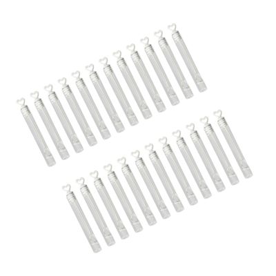 Abaodam 24pcs Love Heart Wand Tube Clear Bottle for Bubbles Elegant Wedding Favors Bridal Showers Showers Graduation Party Supplies Lightweight and Portable