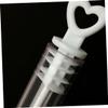 Abaodam 24pcs Love Heart Wand Tube Clear Bottle for Bubbles Elegant Wedding Favors Bridal Showers Showers Graduation Party Supplies Lightweight and Portable view 4