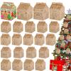 24 Set Gingerbread Paper Coloring Houses DIY Craft Color Your Own Cardboard House Personalize a Cardboard House Christmas Holiday Party Favor Gift for Girl Boy Classroom Home 5.31x4.33x4.33In (Brown) view 1