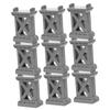 TOYANDONA 9pcs Train Track Support Risers Sturdy Train Bridge for Toy Railroads Improves Stability Fun Compatible with Major view 1