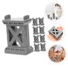 TOYANDONA 9pcs Train Track Support Risers Sturdy Train Bridge for Toy Railroads Improves Stability Fun Compatible with Major view 2