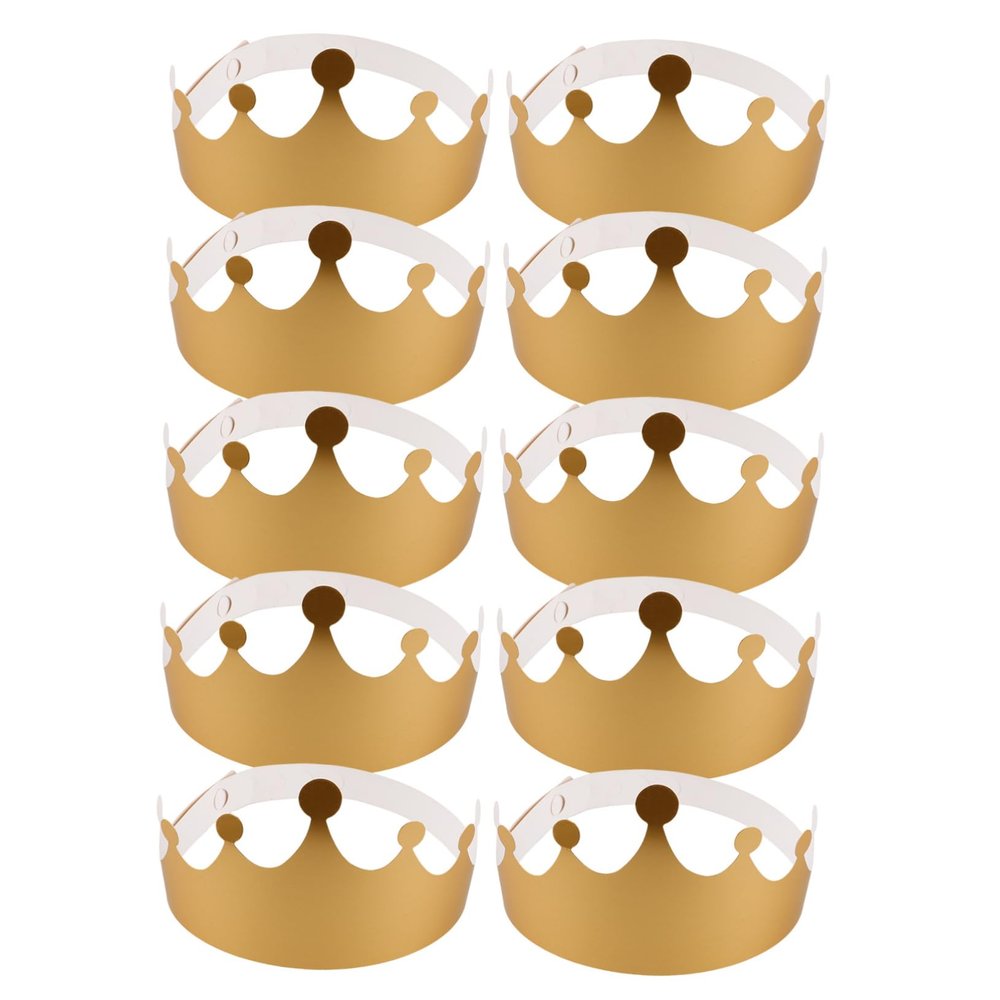 Alasum Birthday Supplies 12pcs Paper Crown Hats Photo Props for Party Celebration