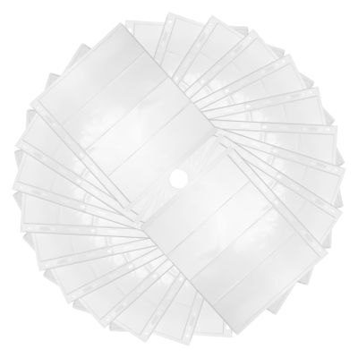 BCOATH 20sheets Stamp Album Pages with Standard Pages for Stamp Collectors Transparent Design for