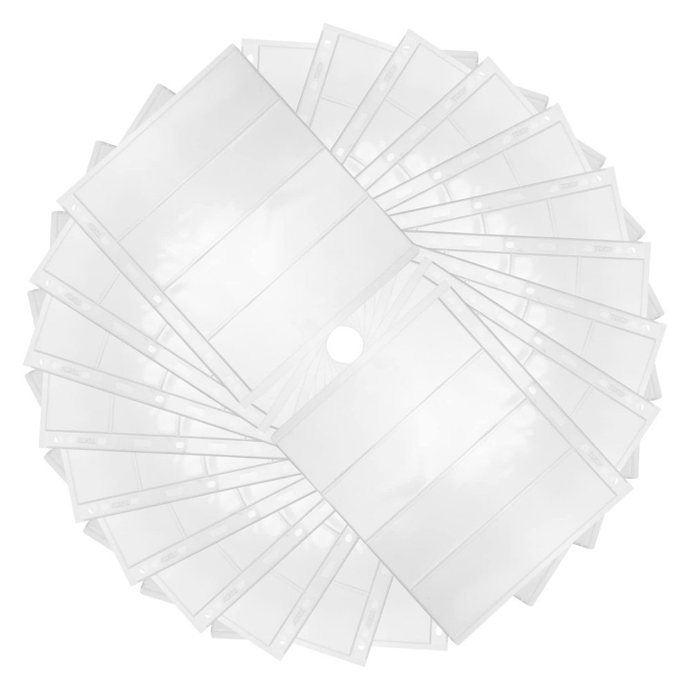 BCOATH 20sheets Stamp Album Pages with Standard Pages for Stamp Collectors Transparent Design for