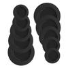 BUGUUYO 10pcs Replacement Piggy Bank Plugs Round Saving Box Covers Rubber Stopper Black view 1