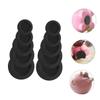BUGUUYO 10pcs Replacement Piggy Bank Plugs Round Saving Box Covers Rubber Stopper Black view 3
