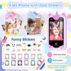 Kids Smart Phone for Girls, Kids Toys Cell Phone 2.8" Touchscreen Toddler Learning Play Toy Phone with Dual Camera, Game, Music Player, 8GB Card Birthday Gifts for Girls Boy Age 4-12 (Purple) view 2