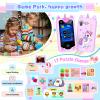 Kids Smart Phone for Girls, Kids Toys Cell Phone 2.8" Touchscreen Toddler Learning Play Toy Phone with Dual Camera, Game, Music Player, 8GB Card Birthday Gifts for Girls Boy Age 4-12 (Purple) view 3