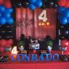 Red Blue Black Balloons, 50pcs Royal Blue Red Black Balloons, Silver Confetti Balloon for Boy Man Theme Birthday Party Baby Shower Wedding Graduation Decorations view 4