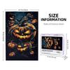 MA6GE8DE Retro Horror Pumpkin Lantern 1000 Piece Puzzle for Adults,Unique and Beautiful Design,Whimsical Wooden Puzzle,1000 Piece Jigsaw Puzzle for Adults Challenging Charm Puzzle for Game Night view 4