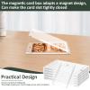 10 Pcs Magnetic Card Holder 35 Pt Magnetic Card Case Plastic Magnet Card Holder Clear Card Protector Waterproof Magnetic Sports Card Holder for Trading Cards view 2