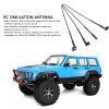 4pcs RC Car Simulation Antenna, RC Crawler Car Simulation Antenna Accessories for Axial SCX10 90046 UTB10 Capra Crawler view 4