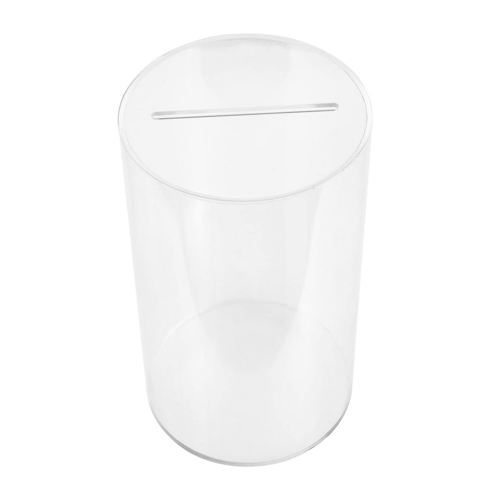 Abaodam Cylinder-Shaped Piggy Bank Large Desktop Saving Pot for Boys and Girls Educational Coin Saving Box for Home and Office Decoration