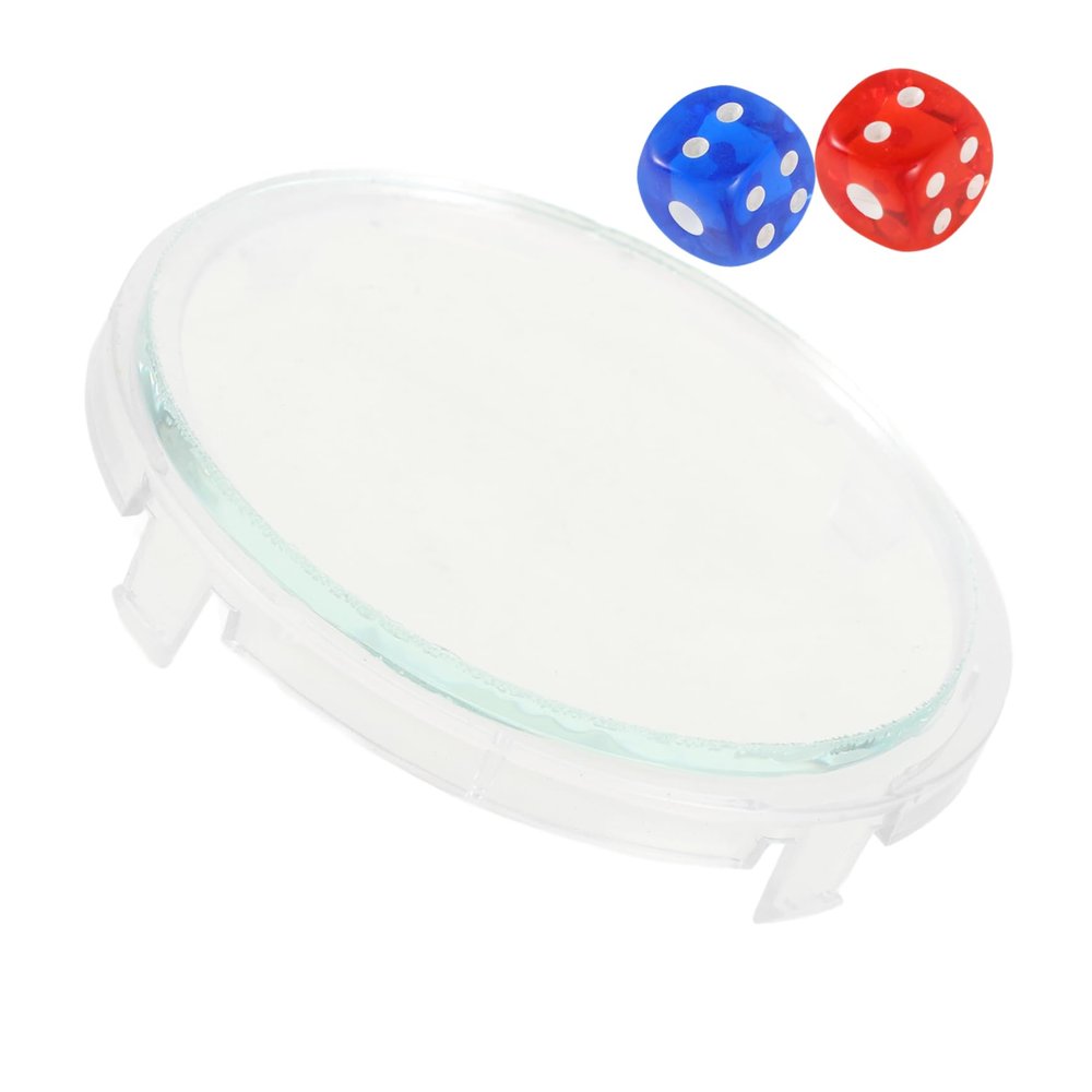 Abaodam Mahjong Machine Glass Cover Dice Lid Accessory Dice Storage for Chinese Mahjong