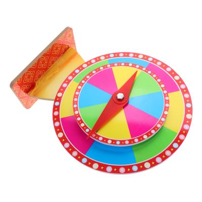 Abaodam Desktop Prize Turntable Double Raffle Wheel for Games Portable and Lightweight Tabletop Roulette for Events Family Gatherings and School Activities