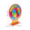 Abaodam Desktop Prize Turntable Double Raffle Wheel for Games Portable and Lightweight Tabletop Roulette for Events Family Gatherings and School Activities view 2