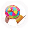 Abaodam Desktop Prize Turntable Double Raffle Wheel for Games Portable and Lightweight Tabletop Roulette for Events Family Gatherings and School Activities view 3