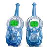 Mini Robot Kids Walkie Talkies 2 Pack,Walkie Talkies for Kids with Backlit LCD Flashlight,3-12 Year Boy Girl Gift,Birthday Christmas Toy Gift,3 KM Range for Camping, Hiking,Outdoor Play (Blue) view 1