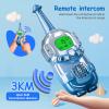 Mini Robot Kids Walkie Talkies 2 Pack,Walkie Talkies for Kids with Backlit LCD Flashlight,3-12 Year Boy Girl Gift,Birthday Christmas Toy Gift,3 KM Range for Camping, Hiking,Outdoor Play (Blue) view 3