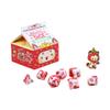 1985 Games Strawberry Kawaii Cat Dice Set  Milk Carton-Inspired Dice for DND | TTRPGs & Tabletop Roleplaying view 1