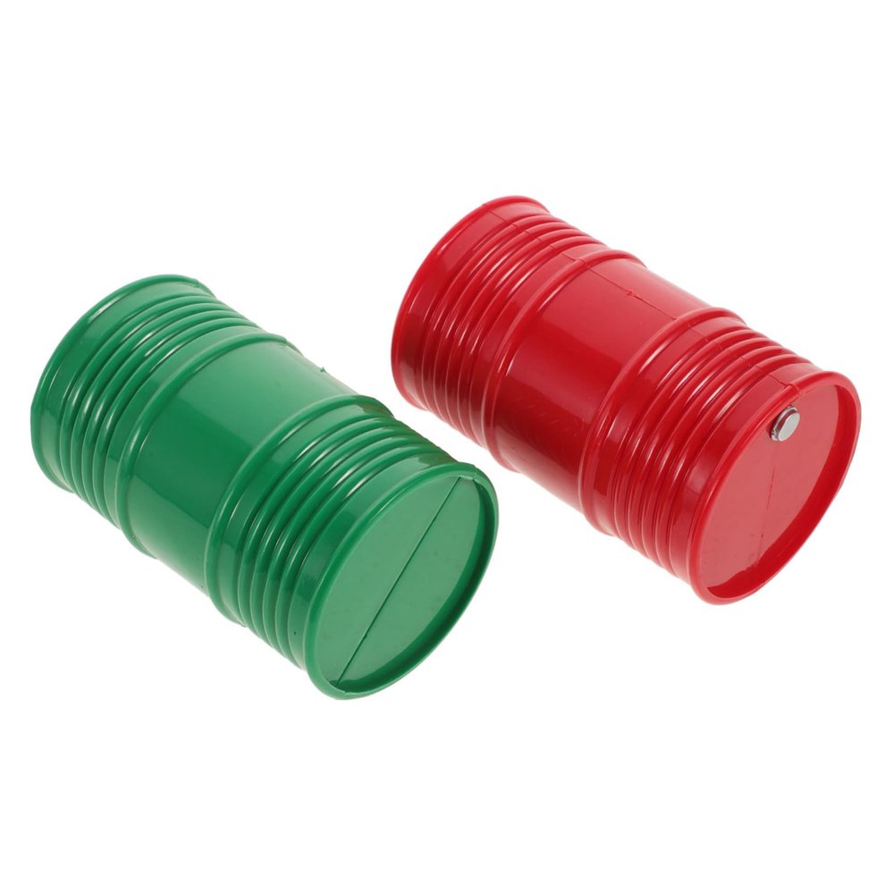 Abaodam 2pcs Realistic Scale Simulation Oil Drums for Crawler Trucks Oil Buckets for Model Car Decoration and Offroad Adventures