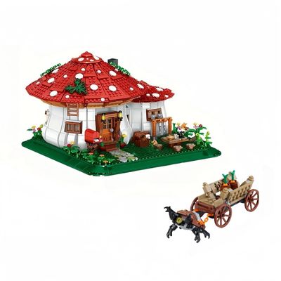 alltogetho Fantasy Mushroom Tree House DIY Model Mini Building Blocks Kit for Family Bonding - 2233PCS Educational Building Toy with Modular Design, Stress Relief Activity & Home Decor (Adults/Kids)
