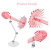 Abaodam 2-Pack Action Figure Stand with Pink Impact Effect, Adjustable Model Display Holder Base, Flight Support For 1/144 Scale Robotic Collectibles view 4