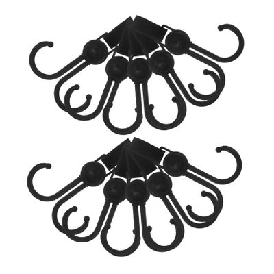 Abaodam 10pcs Strong Load-Bearing Multi-Functional Hooks for Strollers Shopping Carts Bags Hanging for Easy Organization Travel